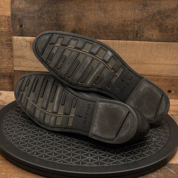 COLE HAAN GRAND OS MENS DRESS SHOES BLACK LEATHER CAP TOE OXFORDS SIZE 11M - Picture 4 of 9